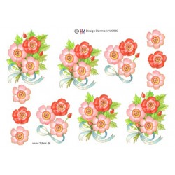 Lyse blomster, 3D ark