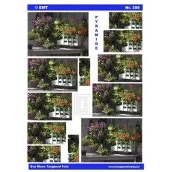 Blomster i kasser, Pyramide 3D ark