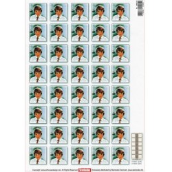 3D ark, 2 søde rosenmotiver med baggrundspapir