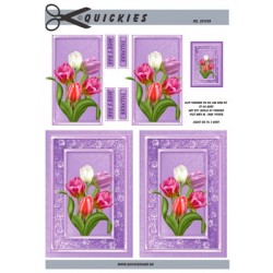 Tulipaner i lilla ramme, Quickies card