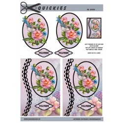 Roser med flot baggrund, Quickies card