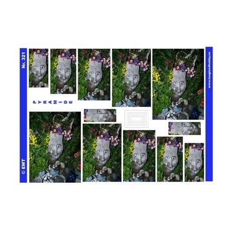 Træansigt, Pyramide 3D ark