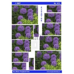 Lilla blomster, Pyramide 3D ark